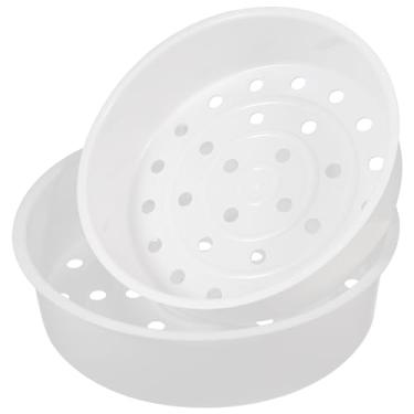 Imagem de PRETYZOOM Conjunto de cesta de panela de arroz bandeja a vapor antiderrapante segura para micro-ondas para panela de arroz aromático