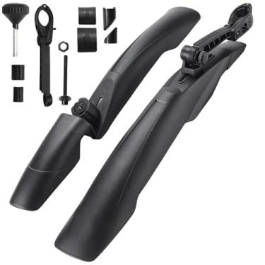 Imagem de Para-lamas ajustáveis ​​para bicicleta MTB, com sistema de liberação rápida, compatíveis com bicicletas de montanha de 26 a 29 polegadas.