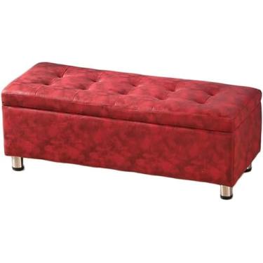 Imagem de FAMEOYA Banco de armazenamento, banco de armazenamento, banquinho otomano, tecnologia de pano, com bolsa de armazenamento, bengaleiro criativo, banco para troca de sapatos, banco para casa, sala de