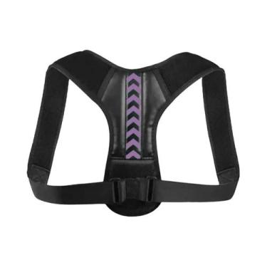 Imagem de Cinta Corretora De Postura Ajustável Para Costas E Ombros, Suporte Par