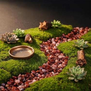 Imagem de Pedra de cristal - decoração de pedras de aquário, cascalho de peixe, lascas de pedra rolada para enchimento de vaso de paisagem, artesanato DIY, plantas de interior