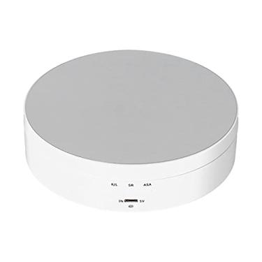 Imagem de HEEPDD Expositor Giratório Motorizado, Mesa Giratória Elétrica, Display Alimentado por USB de 3 Velocidades para Joias e Fotografia Expositor Giratório Motorizado, Doméstico Ajustável ([Versão em