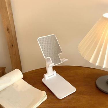Imagem de Suporte ajustável para celular, suporte de celular portátil, base de mesa para smartphones, tablets