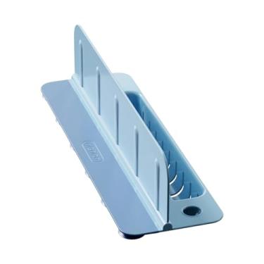 Imagem de Generic Protetor de pia para cozinha, fácil de limpar, com base de ventosa, barreira contra respingos de água, divisor de respingos para uso doméstico, Azul