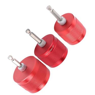Imagem de Hyuduo Conjunto de Limpador de Tubos de Cobre de 3 Unidades 1/2 pol. 3/4 pol. 1 pol. Com Haste Hexagonal de 1/4 pol. Conjunto de Limpador de Tubos de Cobre para Remover Rebarbas de