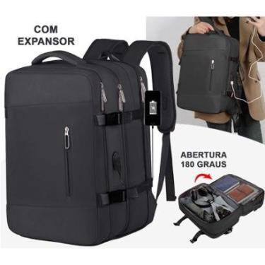 Imagem de Mochila Notebook Viagem Mala Bordo Trabalho Casual Masculina e Feminina Resistente Impermeavel-Unissex
