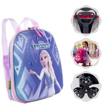 Imagem de Mochila Lancheira Infantil com Alças e Relevo 3D - Max Toy , Frozen El