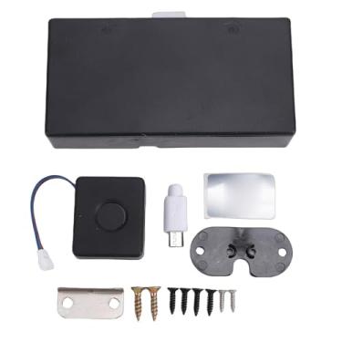 Imagem de Fabater Fechadura de Gabinete Inteligente, Trava Automática de Gaveta de Impressão Digital Com Opção de Carregamento de Emergência, Trava de Armário de Impressão Digital