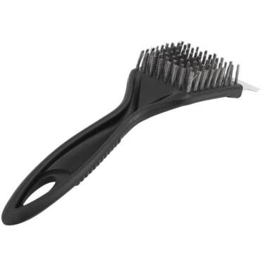 Imagem de Escova de limpeza de churrasqueira de arame de aço, limpador de churrasqueira, ponta pontiaguda, durável, ferramenta de limpeza