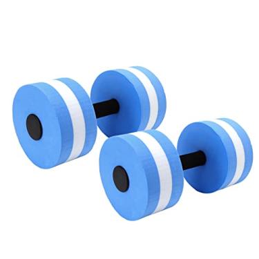 Imagem de Alomejor Dumbbell Definir Equipamento de Treino Exercício Dumbbell para Mulheres Pesos de água para Piscina Yoga Pilates Equipamento Barras de Mão Conjunto de 2 (Azul)