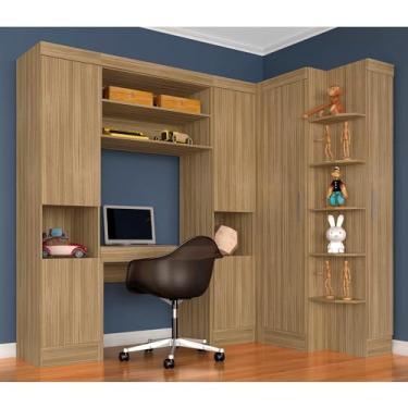 Imagem de Guarda Roupa Modulado Com Penteadeira Cleo Boreal - Móveis Arapongas Boreal