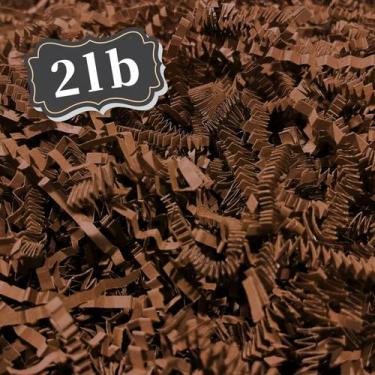 Imagem de Enchimento de trituração de papel marrom enrugado de 0,9 kg ZEBMOON