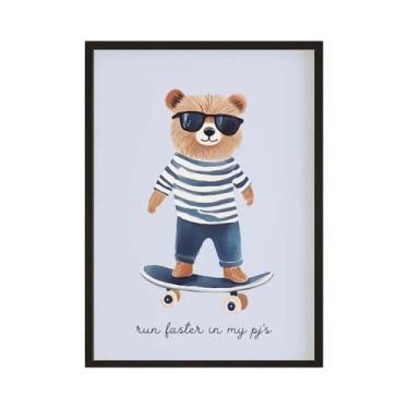 Imagem de Arte De Parede Para Quarto Infantil, Impressão Nórdica De Coelhos Flor