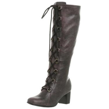 Imagem de Natural Comfort Bota de cano alto com cadarço Spiril, Couro de ameixa, 5