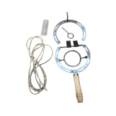 Imagem de SiaBiced Abridor de Garrafas em Formato de Ferradura, Saca-rolhas Versátil, Estilo Rústico Ocidental, para Montagem na Parede, Ideal para Cabana,