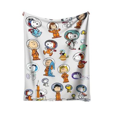 Imagem de Cobertor De Pelúcia Quente E Macio Com Estampa Do Snoopy Para Crianças