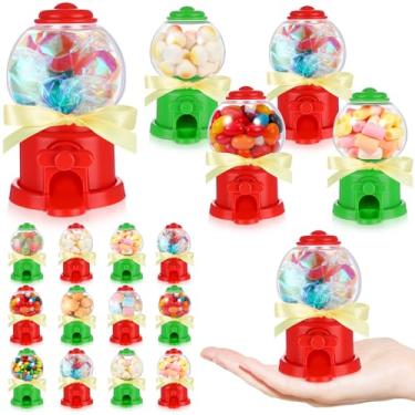 Imagem de Blosssound Conjunto de 24 mini lembrancinhas de festa de doces, 9 cm, porta-doces, caixa de doces de plástico para Natal, aniversário, casamento, presente de casamento, decoração de festa (Natal)