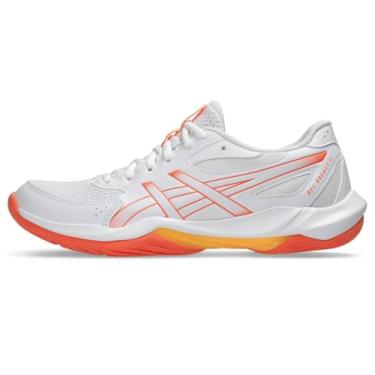 Imagem de ASICS Tênis feminino de vôlei Gel-Rocket 12, Branco/coral vívido, 39