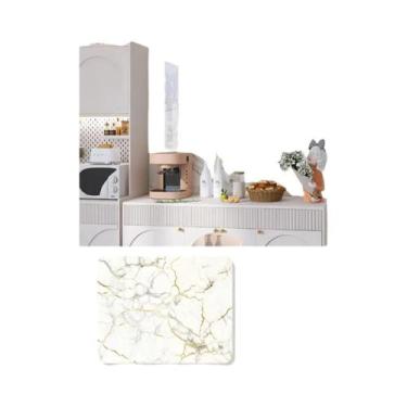 Imagem de Papel De Parede De Cozinha Autoadesivo De Mármore De 40cm, Resistente 