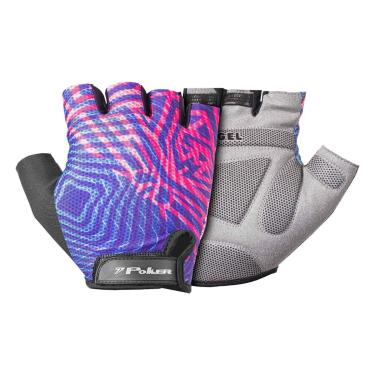 Imagem de Luva Bike Poker Antishock Gel Swift - Preto/Rosa/Roxo - G (Br)-Unissex