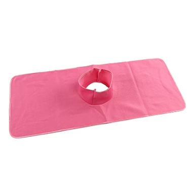 Imagem de Yinhing Toalha de Massagem a Reutilizável para Spa, Lençol Lavável para Salão de Beleza para Cuidados Com a Pele, Macio e Confortável, Fibra de Poliéster 35 X 90 Cm, Branco, Rosa, (Rosa)