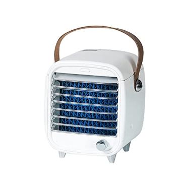 Imagem de Ventilador de Ar Condicionado para Desktop Portátil Cooler Evaporativo com Funções Purificação e Umidificação Operação Silenciosa Sem Ruído 3 Velocida