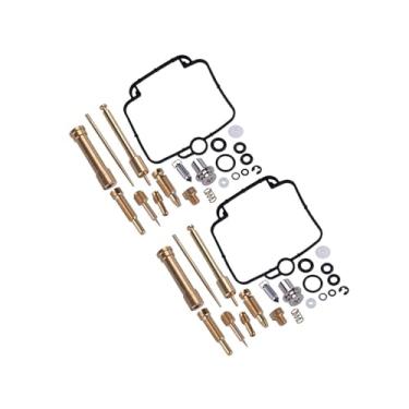 Imagem de 4 conjuntos de kit de reparo de válvula de assento de agulha de vedação de carburador durável para peças de reconstrução F650 BST33 GS500E