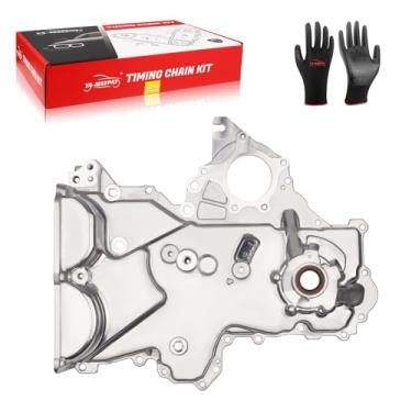 Imagem de Tampa da bomba de óleo da corrente de distribuição 21350-2B701 21350-2B702 21350-2B703 Serve para Hyundai-Accent V.e.l.o.s.t.e.r 2012-2020, para peças de reposição da tampa da bomba Kia Optima 1.6L