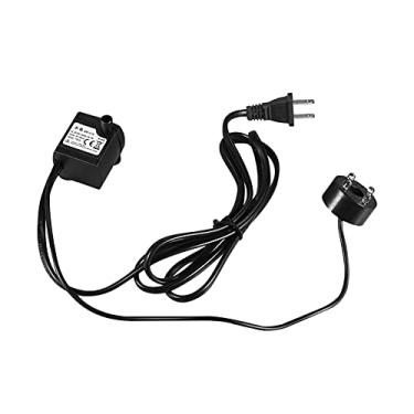 Imagem de Bomba d água submersível 150L H 2W com 4 luzes LED ultra silenciosa para lagoa aquário tanque de peixes fonte mesa hidroponia cabo energia 1 5m