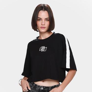 Imagem de Camiseta Cropped Colcci Casual Feminina-Feminino