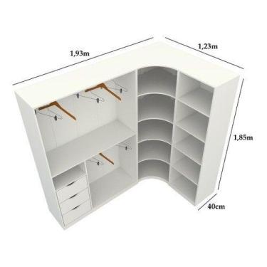 Imagem de Kit Closet Armário Colmeia Cabideiro M88 (expositor, Roupa) - VETORIAL