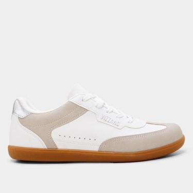 Imagem de Tênis Vizzano Casual Feminino, Branco, Cinza, 36
