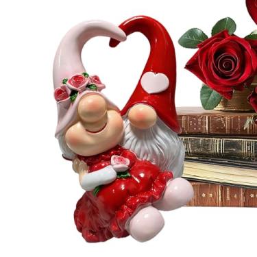 Imagem de Estatueta De Gnomos Em Miniatura - Escultura de Anão em Resina Colecionável - Decoração Temática Para O Dos Namorados | Para Embelezar Ambientes Interiores: Sala De Estar, Quarto,
