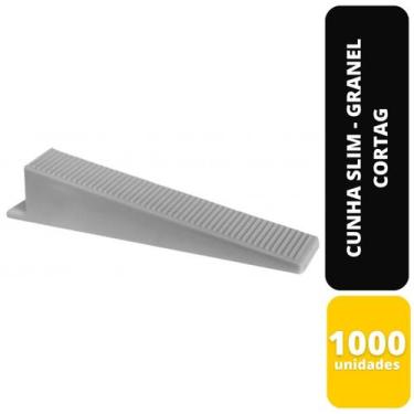 Imagem de Kit c/1000 cunha nivelamento 13mm p/piso linha slim cortag