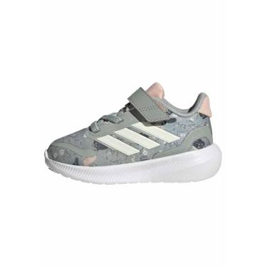 Imagem de adidas Tênis infantil Run Falcon 3, Wonder Sage/Off White/Blush Pink, 5.5 Infant