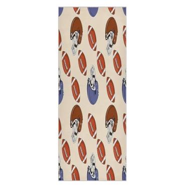 Imagem de Wassud Capacetes e bolas de futebol tapete de toalha de ioga com bolsa organizadora absorvente de suor tapete de ioga toalha antiderrapante para ioga quente pilates fitness 68,5 x 185,4 cm