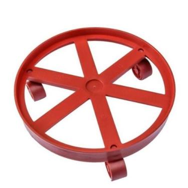 Imagem de Suporte para botijão de Gás / vaso de planta com rodinha resistente - 