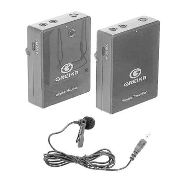 Imagem de Microfone Lapela Sem Fio Greika Gk-G4 - Câmeras E Celulares
