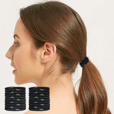 Imagem de 20 peças de suportes de rabo de cavalo Grab & Go, excepcionalmente seguro com fixação suave (preto)