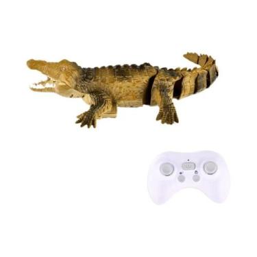 Imagem de Barco De Controle Remoto RC Crocodilo Tubarão 24G Simulação Elétrica B