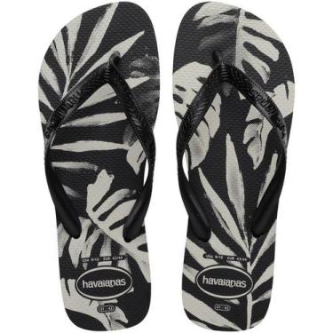Imagem de Chinelo Masculino Havaianas Aloha Floral, Preto preto, 39/40