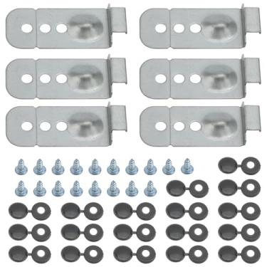 Imagem de Moccool Kit de suporte de instalação de lava-louças de 6 peças compatível com máquinas de lavar louça Samsung, clipes de montagem de lava-louças e peças de reposição de hardware para instalação segura