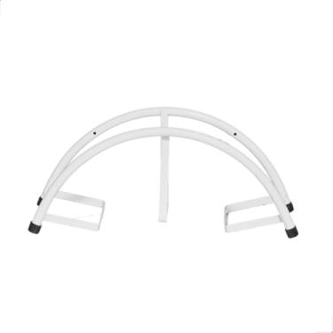 Imagem de Suporte Fixo Para Mangueira de Jardim Enrrolador Reforçado com Kit Instalação(Branca)