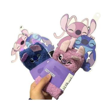 Imagem de Meias Quentes De Desenho Animado Disney Zootopia Alien Stitch Para Adu