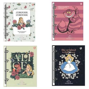 Imagem de Caderno Argolado Colegial Alice No País Das Maravilhas 160fl - Animati