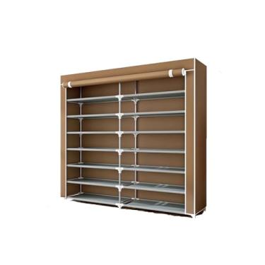 Imagem de Sapateira, grande capacidade, dormitório, sala de aluguel, armazenamento de sapatos, à prova de poeira, multicamadas, porta doméstica simples, organizador de armazenamento de sapatos
