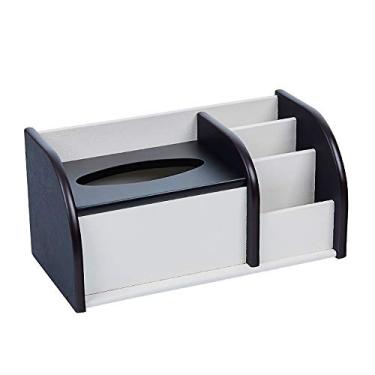 Imagem de CYYHGD Caixa de lenços elegante, suporte de papel, organizador de guardanapos de papel, suporte organizador de mesa adequado para balcões de quarto, caixas de lenços de papel