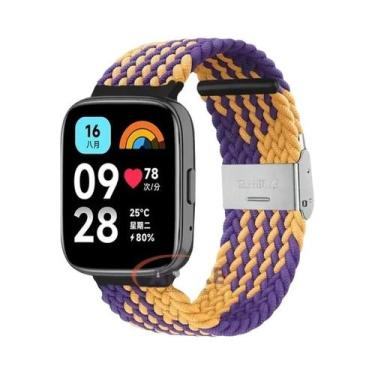Imagem de Pulseira Elástica Trançada De 22mm Para Redmi Watch 3/5 Lite, Ajustáve