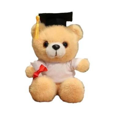 Imagem de Urso De Pelúcia Com Chapéu De Doutor De 18cm Para Meninos, Meninas E E