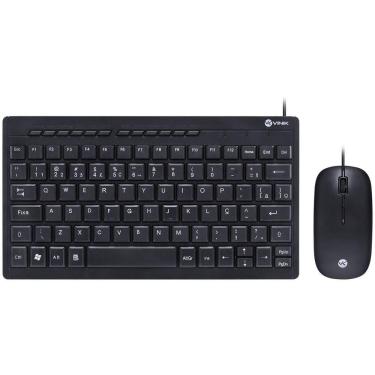Imagem de Teclado Mini Chocolate E Mouse Cabo Usb 1.8m Preto